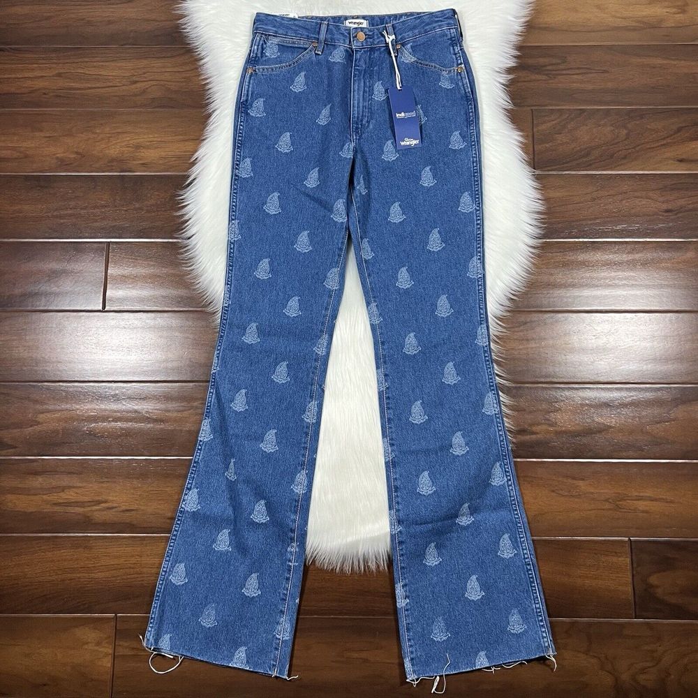 Wrangler Women's Size 27 X 34 Paisley Westward 626 High Rise Bootcut Denim Jeans